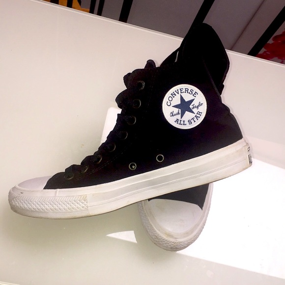 black canvas high tops
